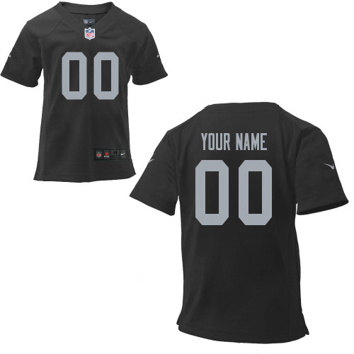 Toddler Nike Oakland Raiders Customized Game Team Color Jersey