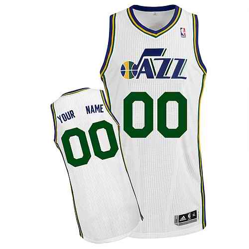 Utah Jazz Custom white Home Jersey
