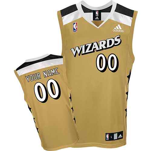 Washington Wizards Youth Custom golden Jersey