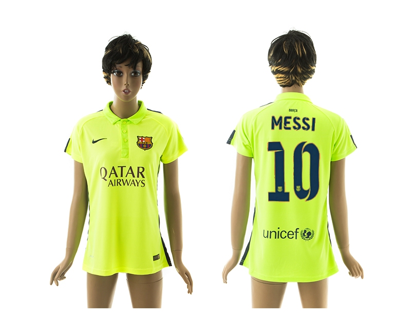 2014-15 Barcelona 10 Messi Third Away Women Jerseys