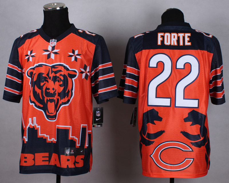 Nike Bears 22 Forte Noble Elite Jerseys