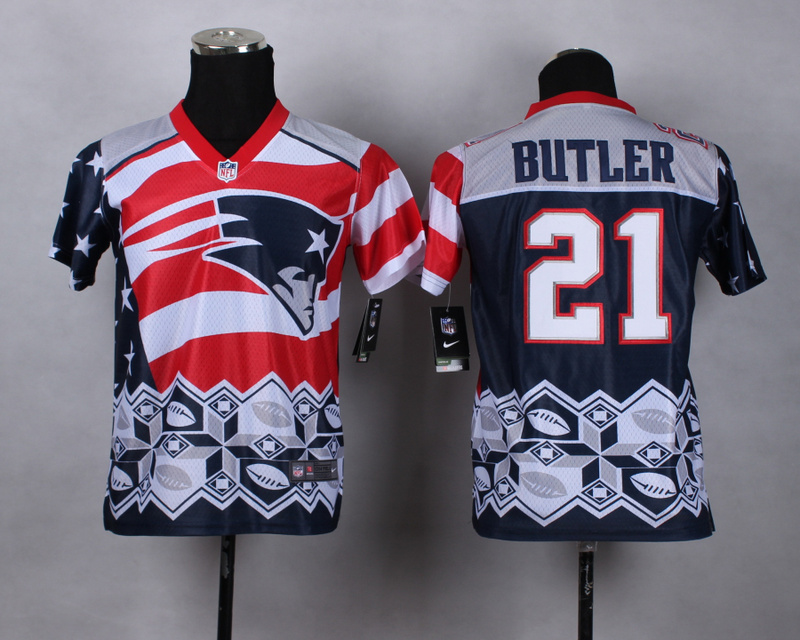 Nike Patriots 21 Butler Noble Fashion Youth Jerseys