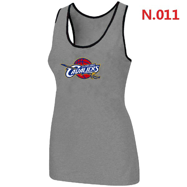 Cleveland Cavaliers Big & Tall Primary Logo Women Grey Tank Top
