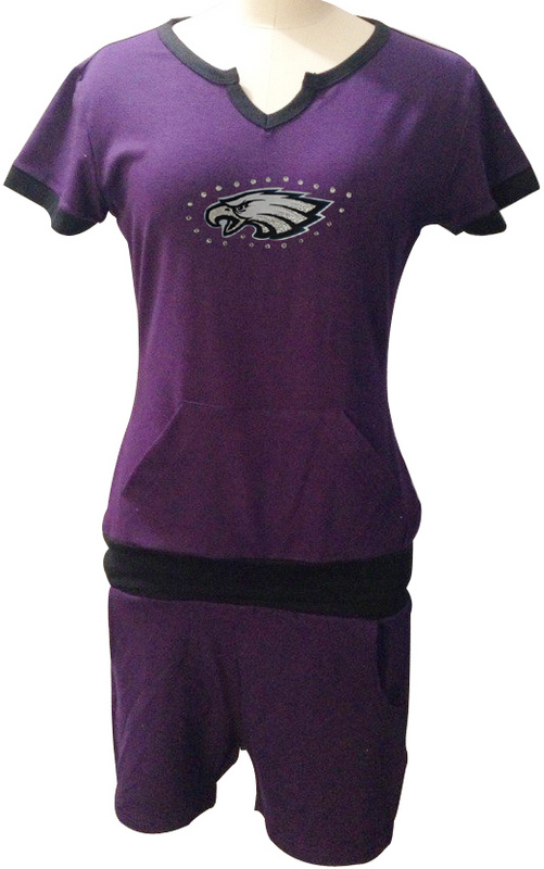 Nike Eagles Purple Women Sport Suits