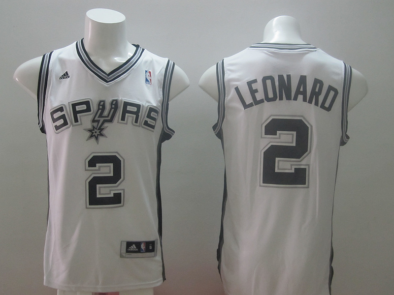 Spurs 2 Leonard White Signature Edition Women Jerseys