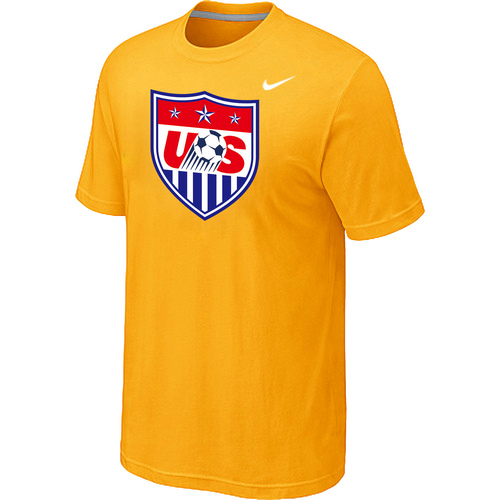 Nike National Team USA Big & Tall Men T-Shirt Yellow