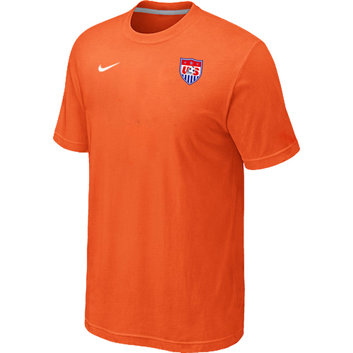 Nike National Team USA Men T-Shirt Orange