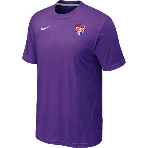 Nike National Team USA Men T-Shirt Purple