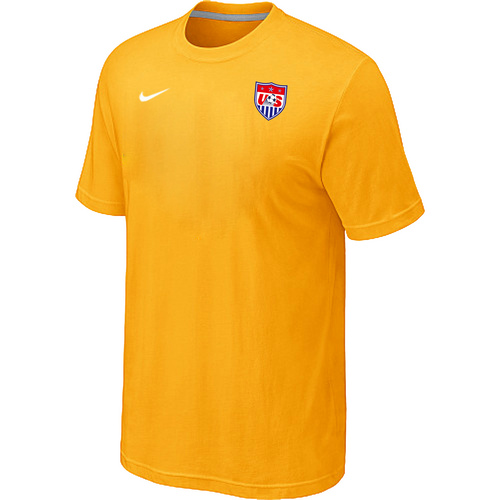 Nike National Team USA Men T-Shirt Yellow
